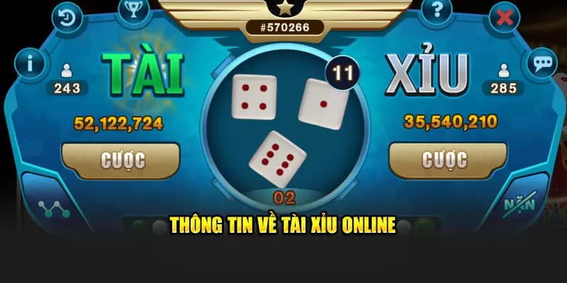 Thông tin cần nắm về tài xỉu online